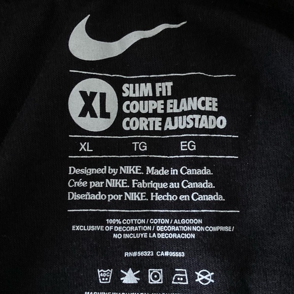 Black Nike t-shirt size extra large good condition - Picture 3 of 3